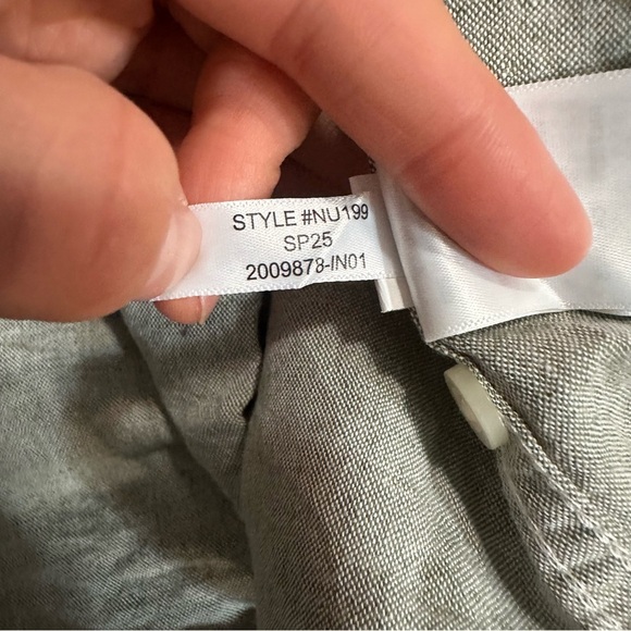 Nwot Madewell Sage Button-Up Short-Sleeve Shirt in Cotton-Linen Blend - Picture 6 of 6